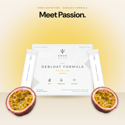Debloat Formula Passion box and sticks with passion fruit
